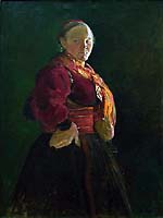 Mari Clausen malt av Egedius