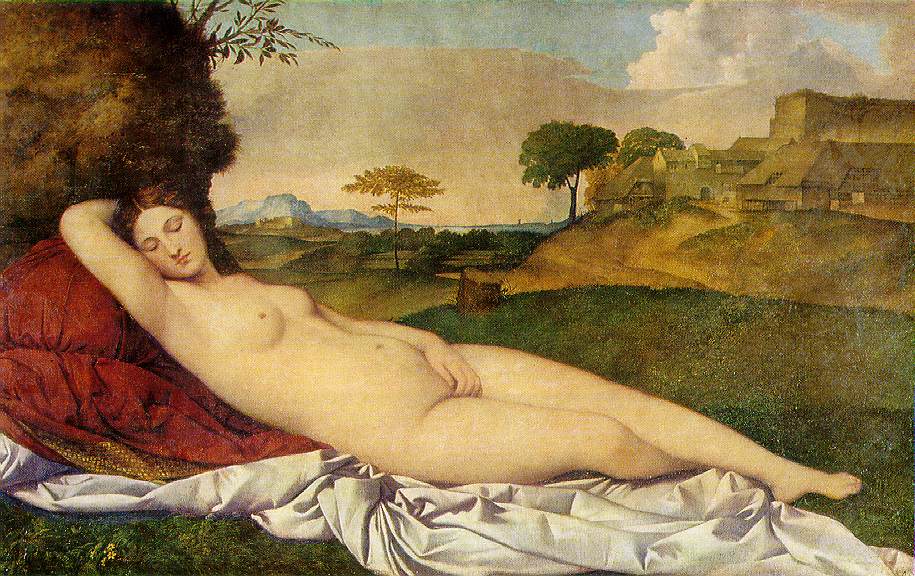 'Venus Dormida' av Giorgio da Castelfranco (1508-1510)