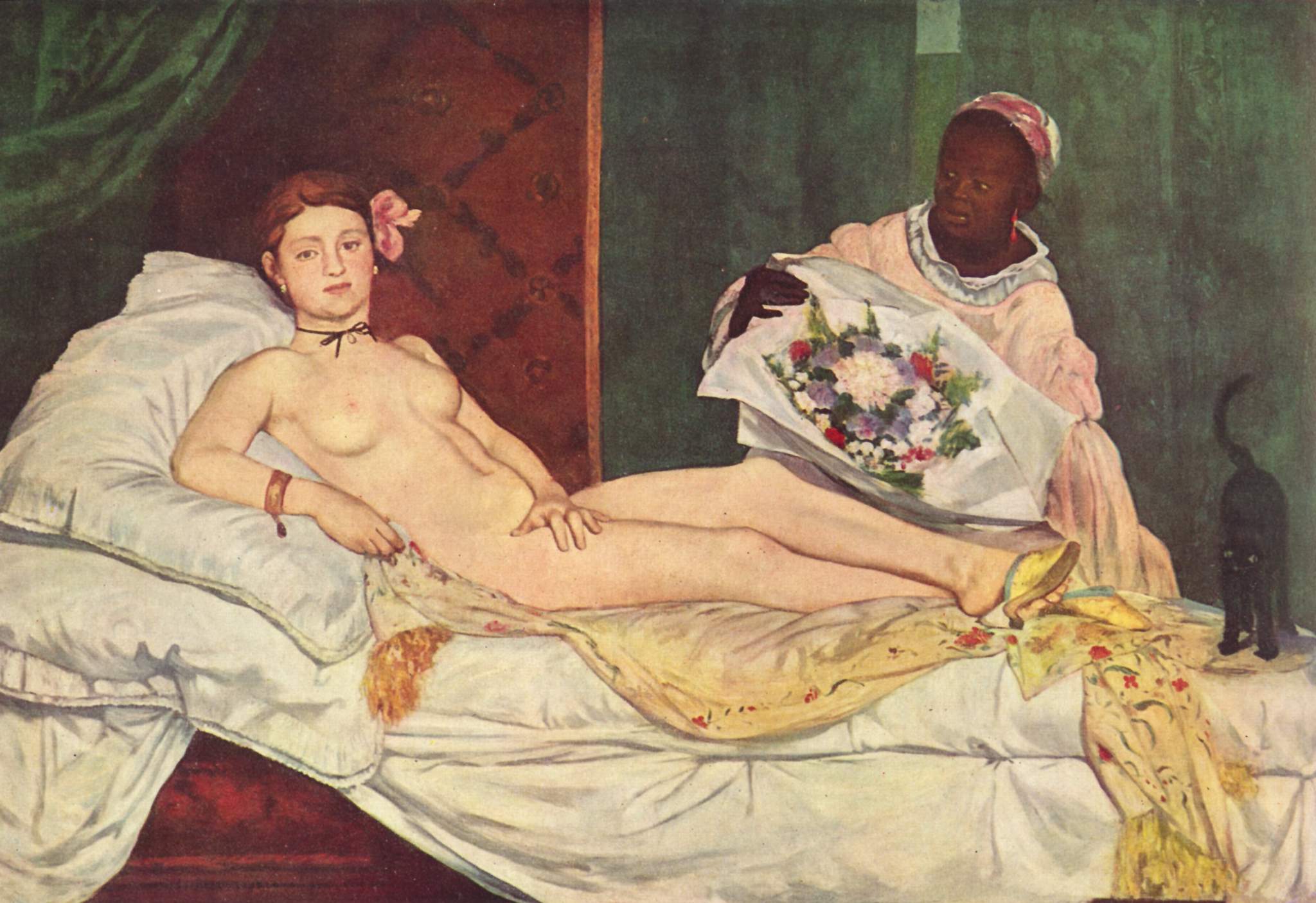 * Foto av m&aring;leriet Olympia, m&aring;la av Edouard Manet i 1866