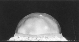 The virgin 'Trinity' :: July 17. 1945 :: 16ms (milliseconds) into the explosion a hydrodynamic shock front was forming