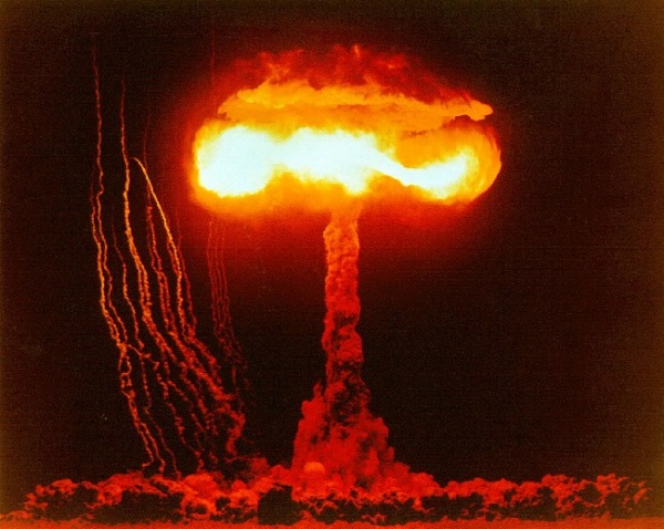 Climax, Nevada, June 1953 :: Climax was released from a plane above Nevada, 4. June 1953