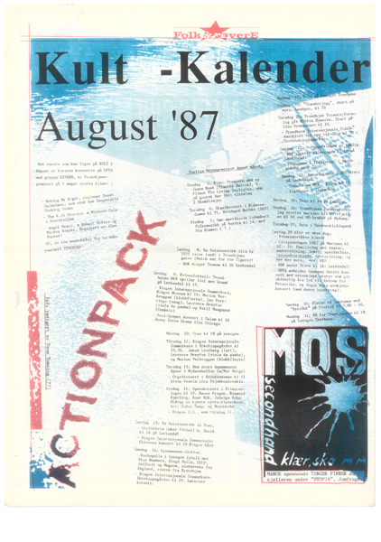 Kult-Kalender August '87 (Klikk for st&oslash;rre utgave av kulturkalenderen!)