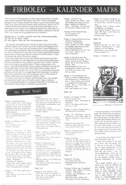 Firboleg-kalender mai'88 (Klikk for st&oslash;rre utgave av kulturkalenderen!)